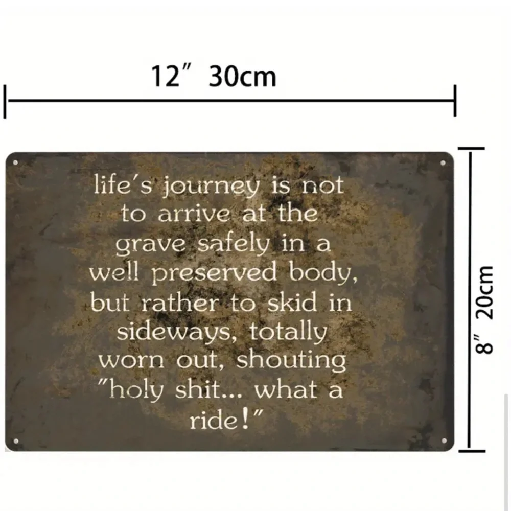 Funny retro metal tin sign